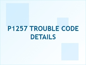 P1257 Error Code Solutions and Fixes