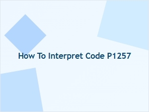 How to Interpret Code P1257
